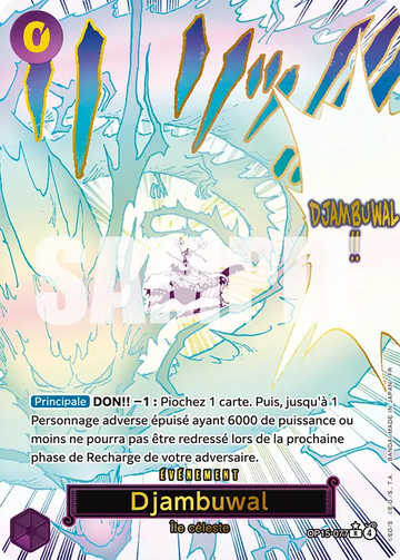 Carte One Piece Djambuwal OP15-077 V2 - Aventure sur l'Île de Dieu