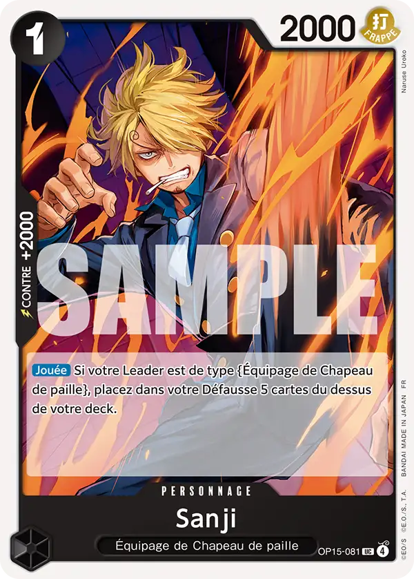 Carte One Piece OP15-081 Sanji | LorenZone