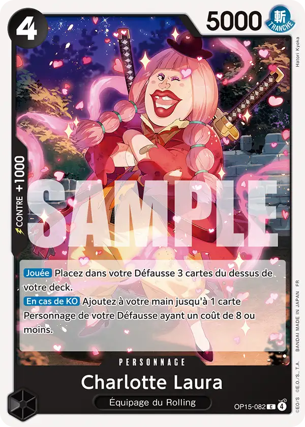 Carte One Piece OP15-082 Charlotte Laura | LorenZone