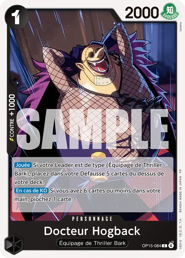 Carte One Piece OP15-084 Docteur Hogback | LorenZone