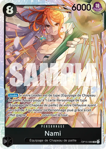 Carte One Piece Nami OP15-086 V1 - Aventure sur l'Île de Dieu