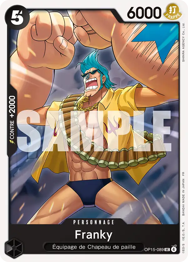 Carte One Piece OP15-089 Franky | LorenZone