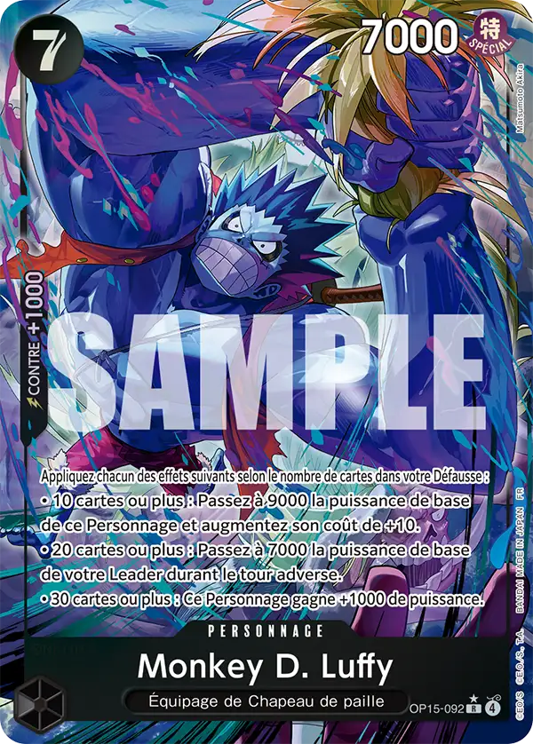 Carte One Piece OP15-092 Monkey D. Luffy V2 | LorenZone