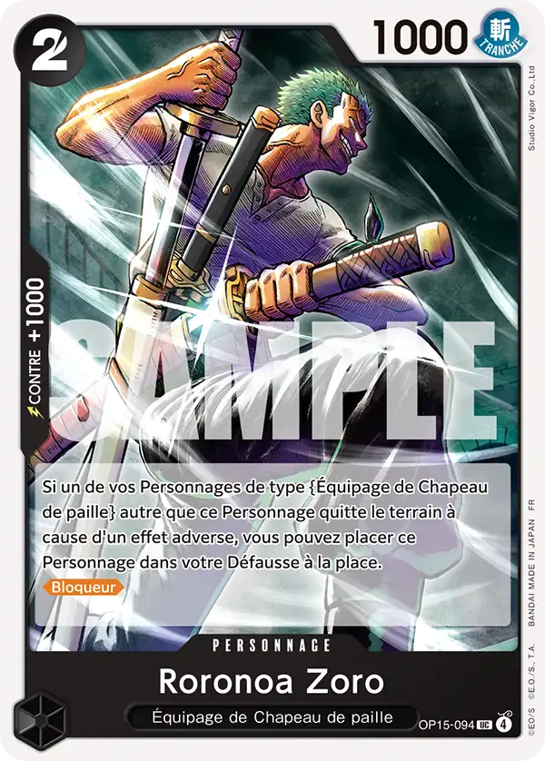 Carte One Piece OP15-094 Roronoa Zoro | LorenZone