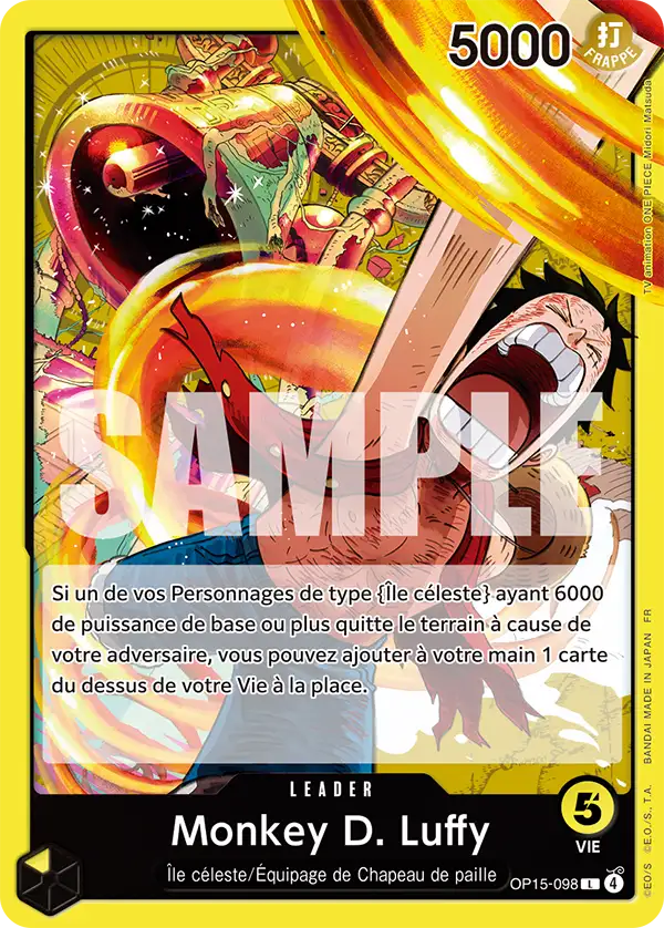 Carte One Piece OP15-098 Monkey D. Luffy V1 | LorenZone