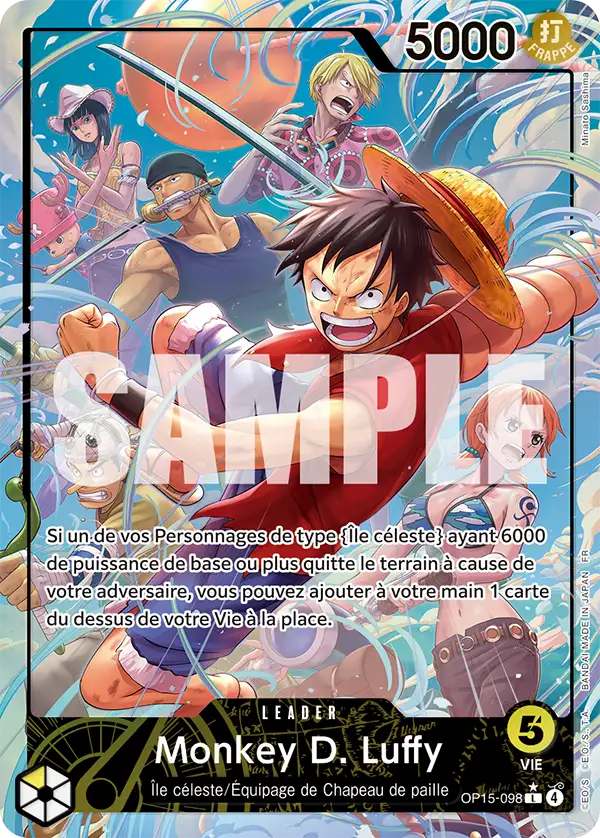 Carte One Piece OP15-098 Monkey D. Luffy V2 | LorenZone