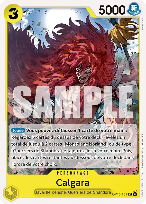 Carte One Piece OP15-101 Calgara | LorenZone