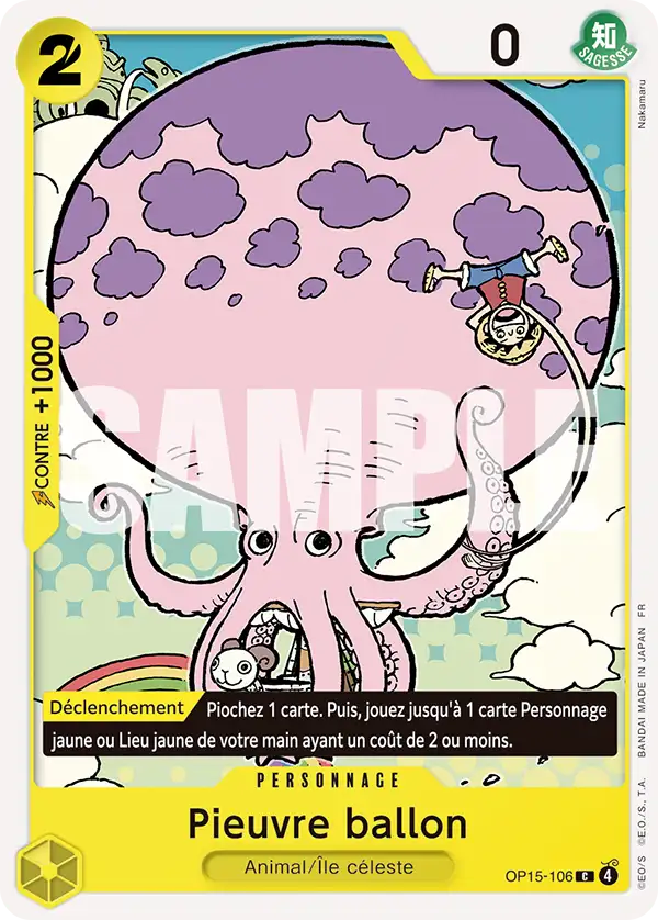 Carte One Piece OP15-106 Pieuvre ballon | LorenZone