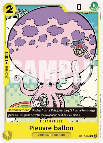 Carte One Piece Pieuvre ballon OP15-106 - Aventure sur l'Île de Dieu