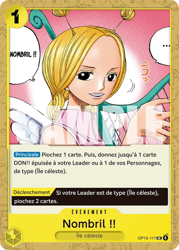 Carte One Piece Nombril !! OP15-117 - Aventure sur l'Île de Dieu