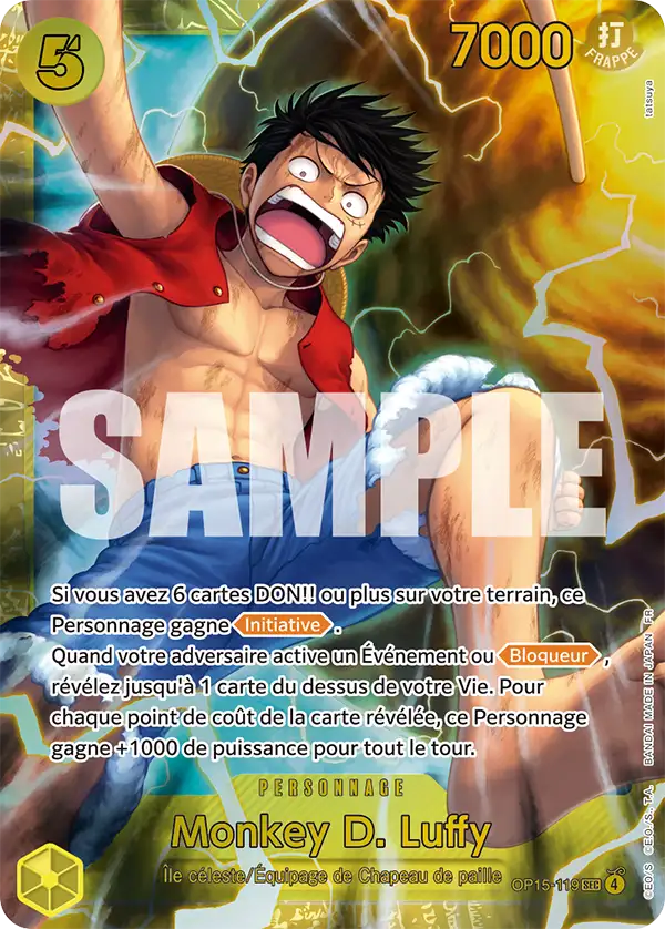 Carte One Piece OP15-119 Monkey D. Luffy V1 | LorenZone