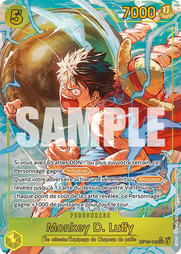 Carte One Piece OP15-119 Monkey D. Luffy V2 | LorenZone