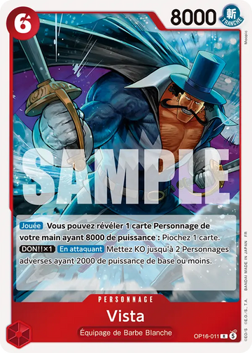 Carte One Piece Vista OP16-011 V1 - L'Heure de la Bataille Décisive