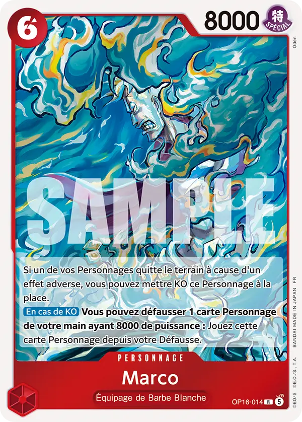 Carte One Piece OP16-014 Marco | LorenZone