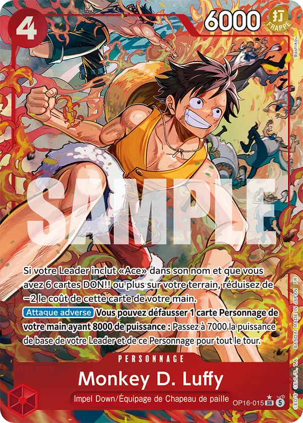 Carte One Piece OP16-015 Monkey D. Luffy | LorenZone