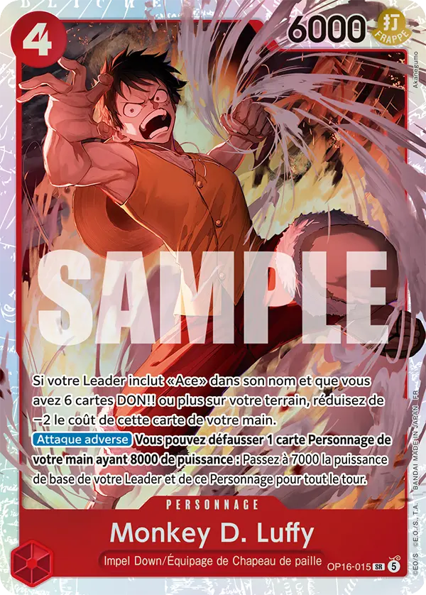 Carte One Piece OP16-015 Monkey D. Luffy | LorenZone