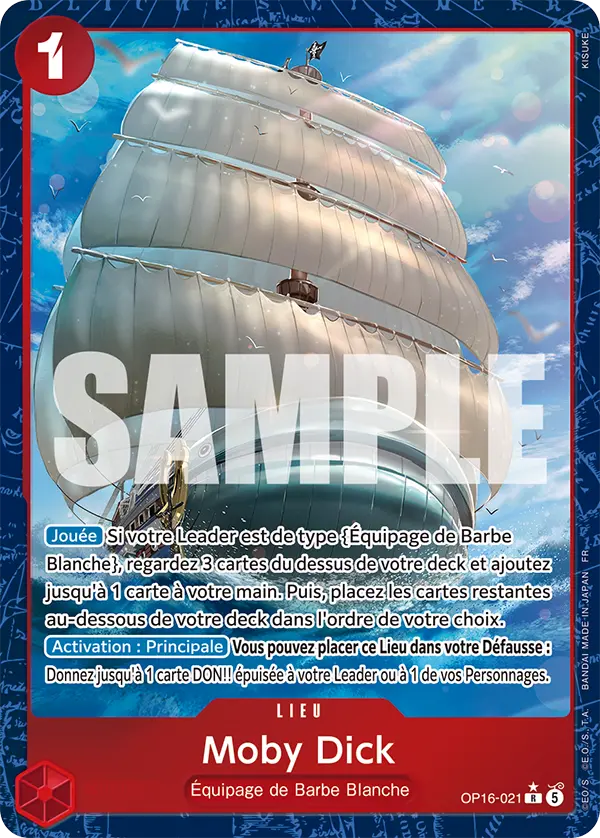 Carte One Piece OP16-021 Moby Dick | LorenZone