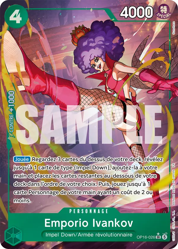 Carte One Piece OP16-026 Emporio Ivankov | LorenZone