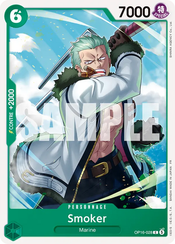 Carte One Piece Smoker OP16-028 V1 - L'Heure de la Bataille Décisive
