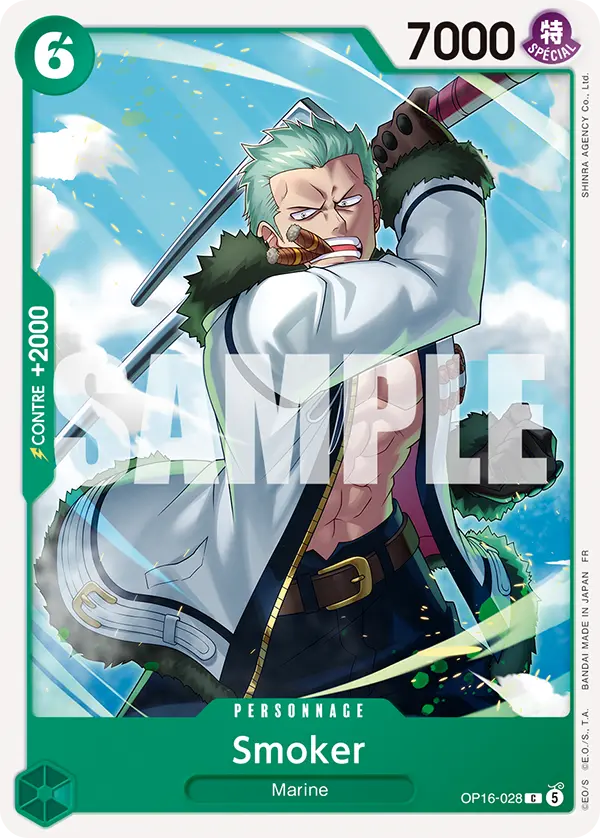 Carte One Piece OP16-028 Smoker | LorenZone
