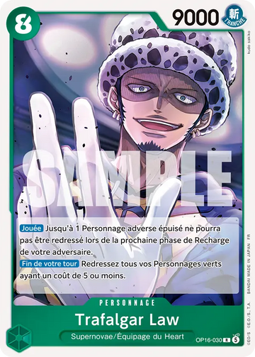 Carte One Piece Trafalgar Law OP16-030 V1 - L'Heure de la Bataille Décisive