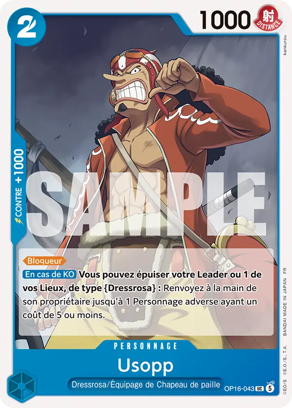 Carte One Piece OP16-043 Usopp | LorenZone