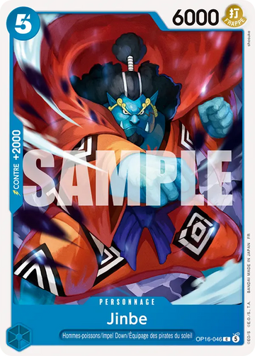 Carte One Piece Jinbe OP16-046 V1 - L'Heure de la Bataille Décisive