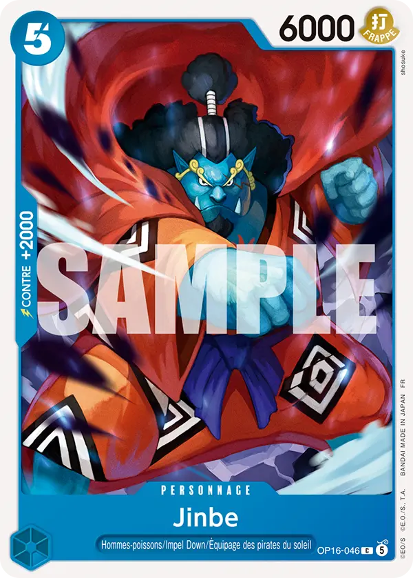 Carte One Piece OP16-046 Jinbe | LorenZone