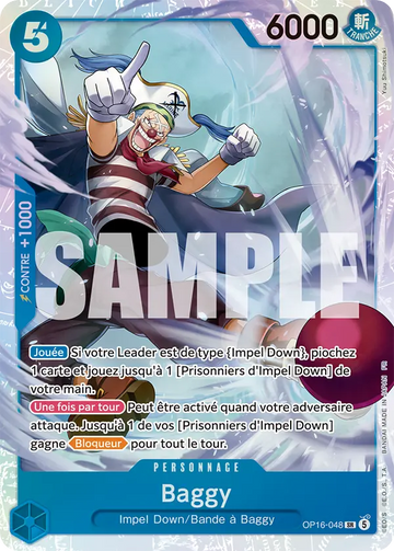 Carte One Piece Baggy OP16-048 V1 - L'Heure de la Bataille Décisive