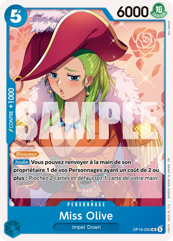 Carte One Piece OP16-050 Miss Olive | LorenZone
