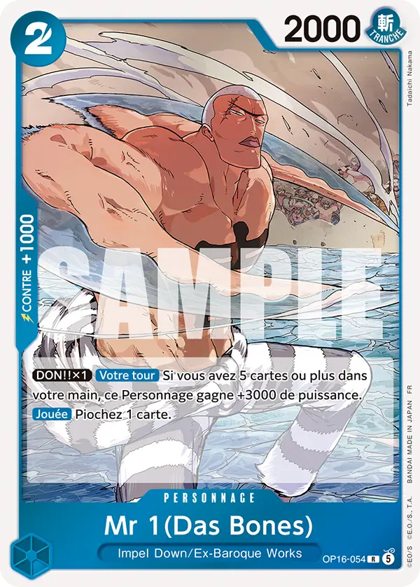 Carte One Piece OP16-054 Mr 1(Das Bones) | LorenZone