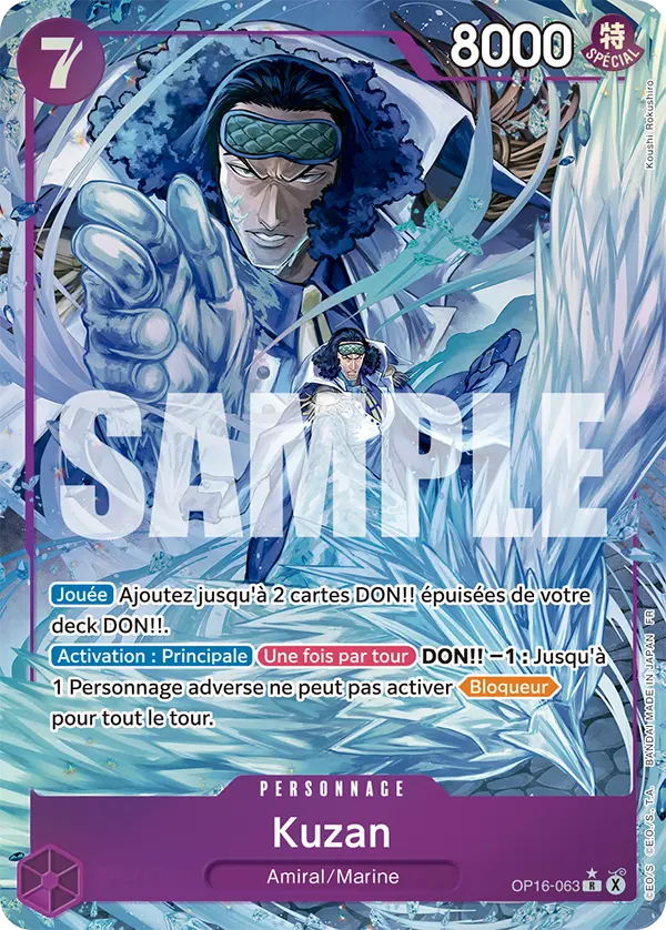 Carte One Piece OP16-063 Kuzan | LorenZone