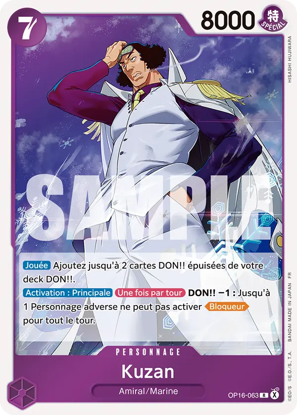 Carte One Piece OP16-063 Kuzan | LorenZone