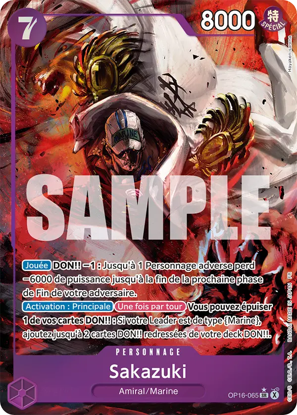 Carte One Piece OP16-065 Sakazuki | LorenZone