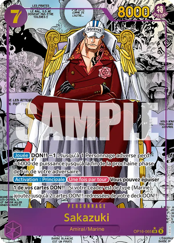Carte One Piece OP16-065 Sakazuki | LorenZone