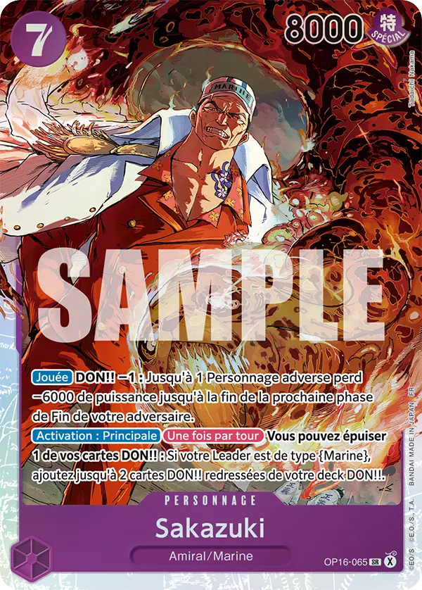 Carte One Piece OP16-065 Sakazuki | LorenZone