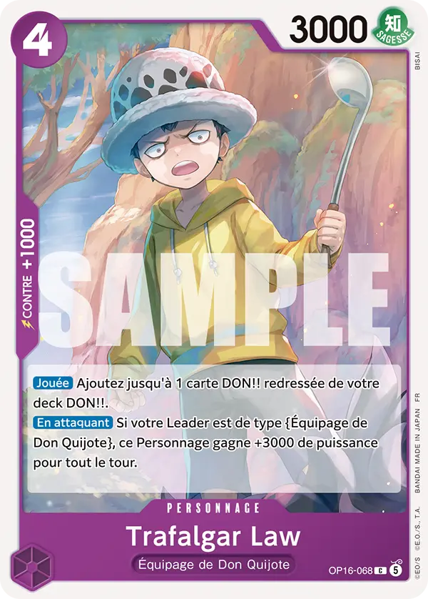 Carte One Piece OP16-068 Trafalgar Law | LorenZone