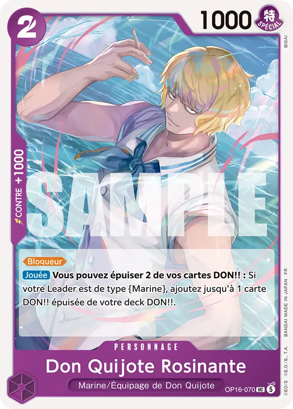 Carte One Piece OP16-070 Don Quijote Rosinante | LorenZone