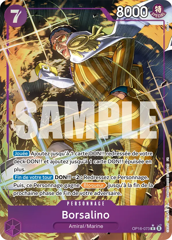 Carte One Piece OP16-073 Borsalino | LorenZone