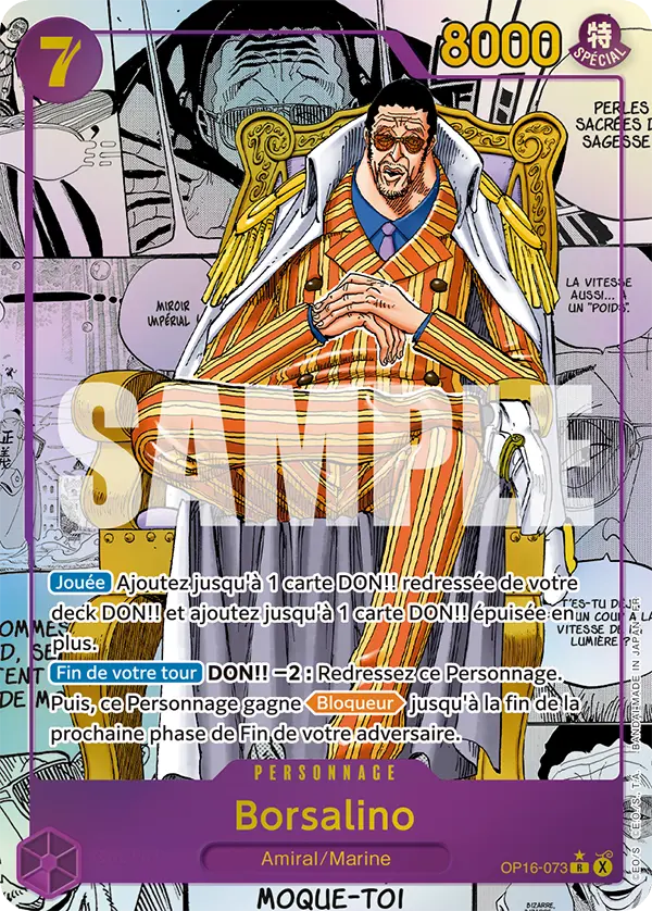 Carte One Piece OP16-073 Borsalino | LorenZone