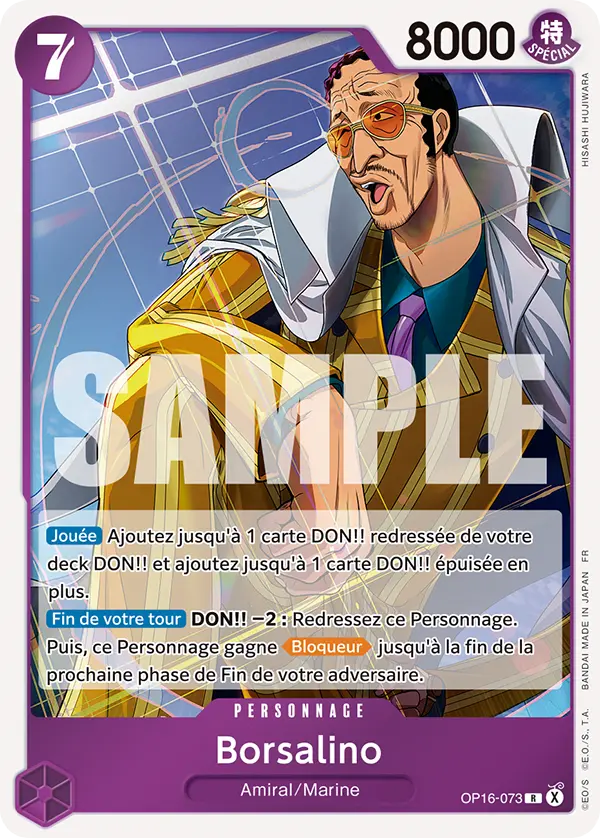 Carte One Piece OP16-073 Borsalino | LorenZone