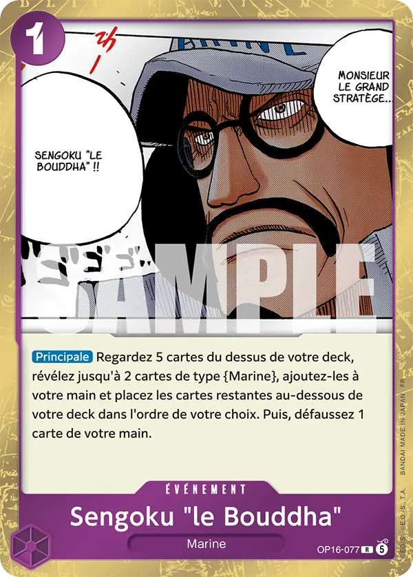 Carte One Piece OP16-077 Sengoku "le Bouddha" | LorenZone
