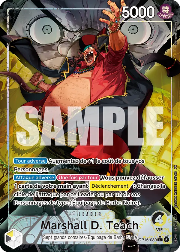Carte One Piece OP16-080 Marshall D. Teach | LorenZone