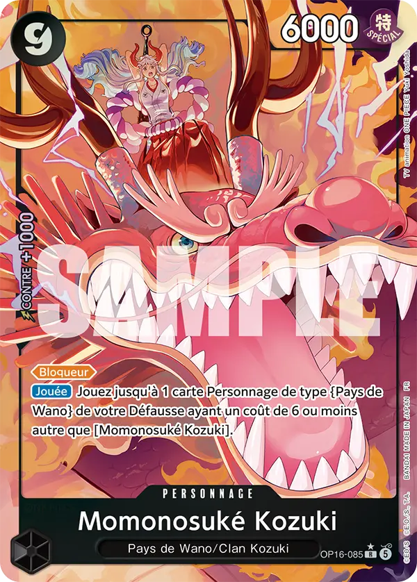 Carte One Piece OP16-085 Momonosuké Kozuki | LorenZone