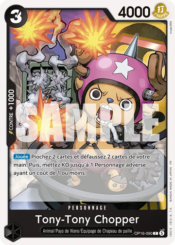 Carte One Piece Tony-Tony Chopper OP16-090 V1 - L'Heure de la Bataille Décisive