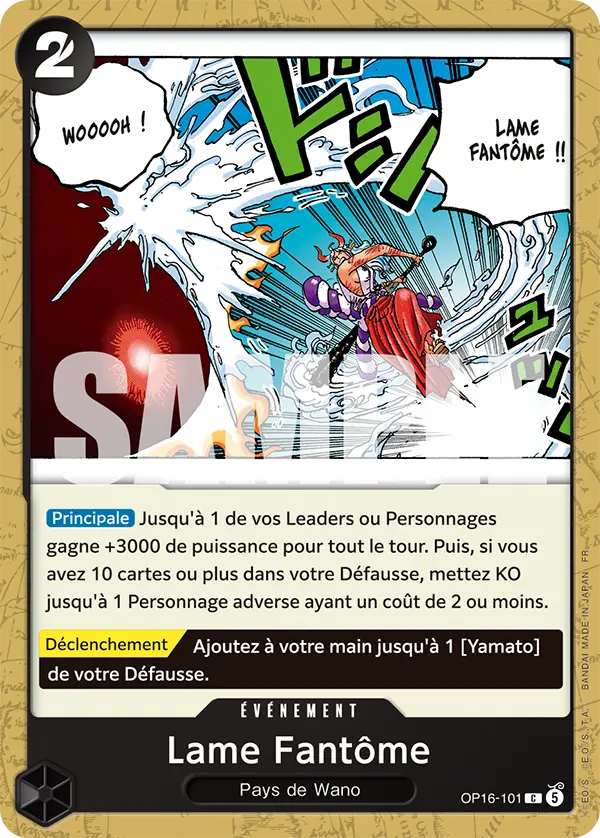 Carte One Piece OP16-101 Lame Fantôme | LorenZone