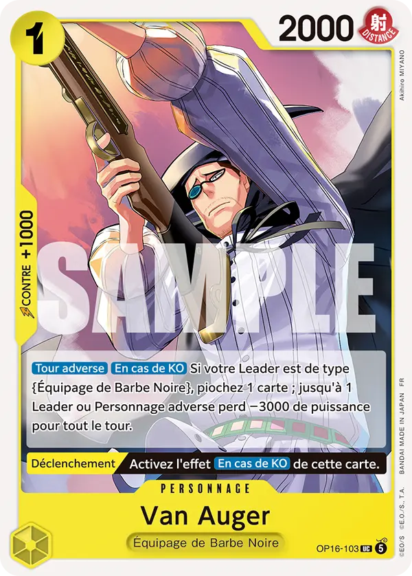 Carte One Piece OP16-103 Van Auger | LorenZone