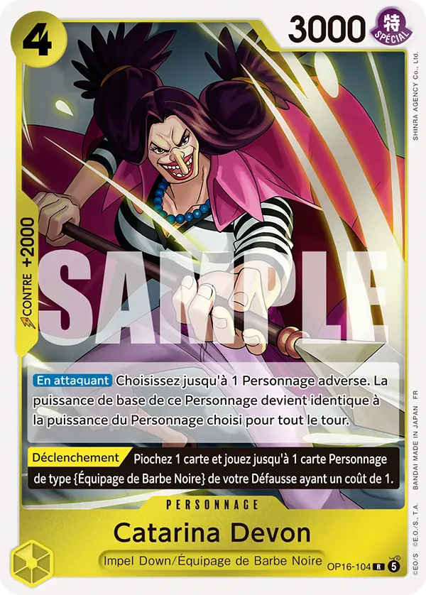 Carte One Piece OP16-104 Catarina Devon | LorenZone