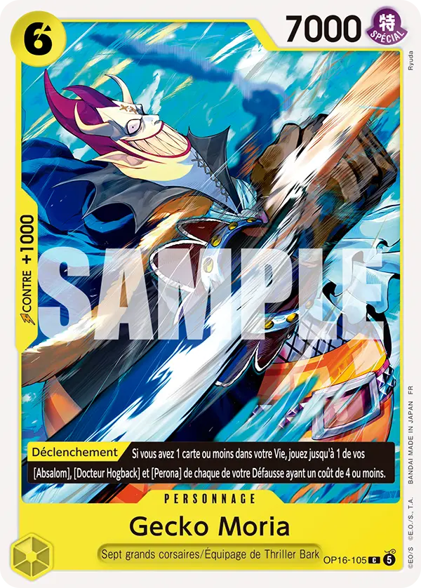 Carte One Piece OP16-105 Gecko Moria | LorenZone