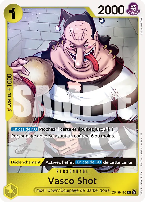 Carte One Piece OP16-110 Vasco Shot | LorenZone